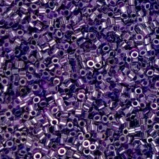 Lavender Gemdust Cylin Beads, 25gm bulk bag