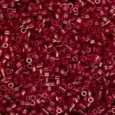 Transparent Red Wine Cylin Beads, 25gm bulk bag