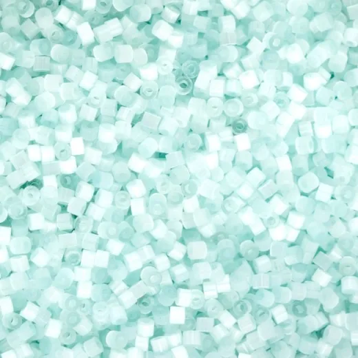 Silkfreeze Blue Cylin Beads, 5g appx. Silkfreeze Blue Cylin Beads, 5g appx.