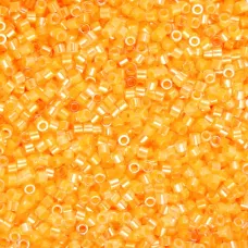 Neon Light Orange Cylin Beads, 25gm bulk bag
