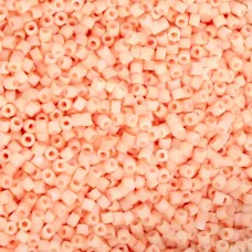 Matte Macaron - Tangerine Cylin Beads, 25gm bulk bag