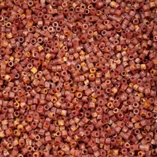 Verdara Peach Cylin Beads, 5g appx. Verdara Peach Cylin Beads, 5g appx.