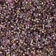Gilded Halo Rose Cylin Beads, 25gm bulk bag