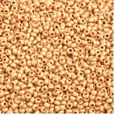 Matte Metallic Gold Terra Dyed Size 10/0, approx.22g