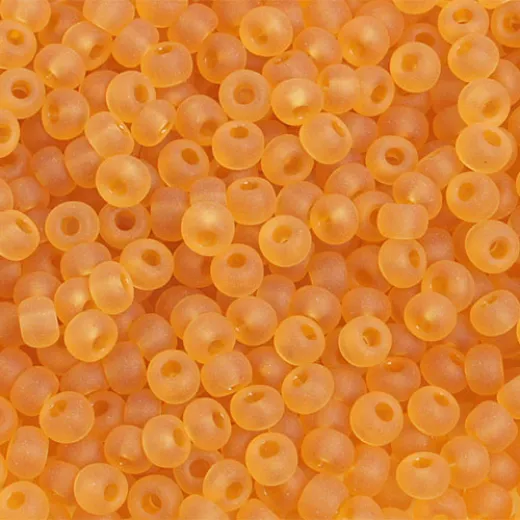 Transparent Medium Topaz Matte, Size 6/0, 22g Transparent Medium Topaz Matte, Size 6/0, 22g
