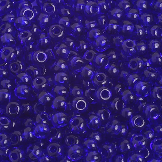 Transparent Royal Blue, Size 6/0, 22g Transparent Royal Blue, Size 6/0, 22g