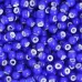 White Lined Cobalt Blue, Size 2/0, 22g White Lined Cobalt Blue, Size 2/0, 22g