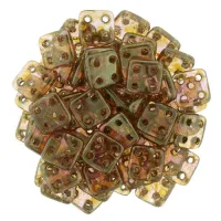 Luster Rose/Gold Topaz 6mm Quadratile - 9gm Approx