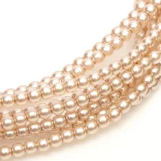 Desert Sand Shiny 2mm Glass Pearls, Approx 150 Beads