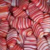 Bulk Bag Matte Glass Swirls, Ovals 28 x 17mm, Red, Approx 250 Grams