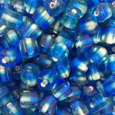 Blue Two Tone Glass Cubes, Pack of 10