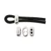 Half Button Slider Component for 4mm leather, Antique Silver LL133AS, Pack of 2 Half Button Slider Component for 4mm leather, Antique Silver LL133AS, Pack of 2