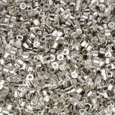 Metallic Silver Linea Beads, 30g pack