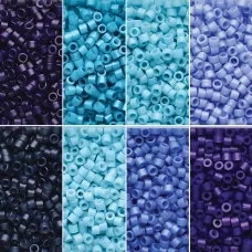 Azure Linea Bead Mix, 8 colour pack, 6g of each colour