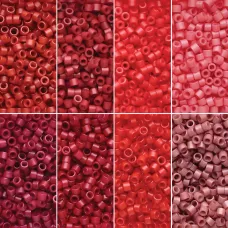 Crimson Crush Linea Bead Mix, 8 colour pack, 6g of each colour