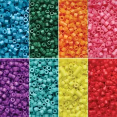 Rainbow Linea Bead Mix, 8 colour pack, 6g of each colour