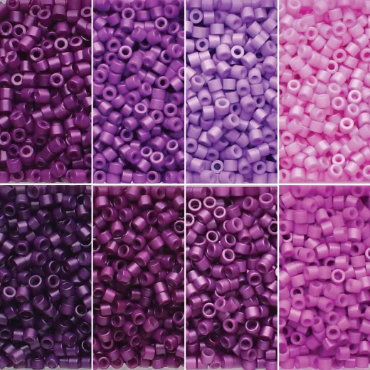 Violet Vibes Linea Bead Mix, 8 colour pack, 6g of each colour