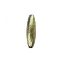 19x6mm Spaghetti Bead  Brushed Satin Brass Bead, pack of 2