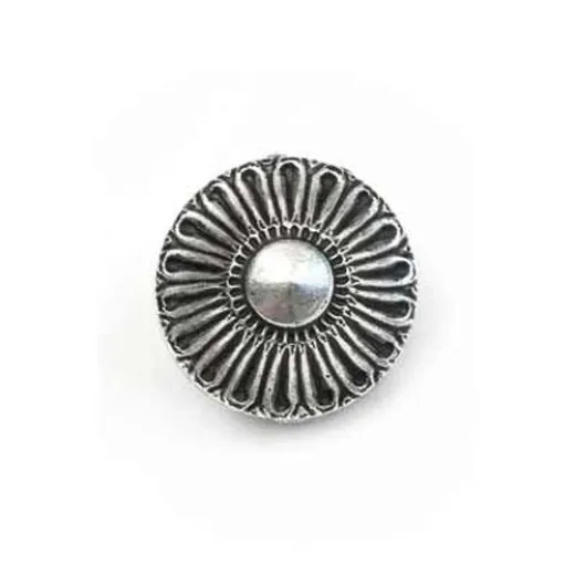 12mm Flat Designed Bead, pack of 2 12mm Flat Designed Bead, pack of 2