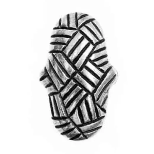 21mm Flat Designed Bead, Pack of 2 21mm Flat Designed Bead, Pack of 2