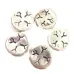 16mm Flat Fancy Design Beads, Pack of 5 16mm Flat Fancy Design Beads, Pack of 5
