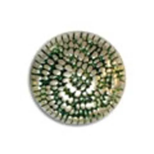 24x15mm Dimpled Pillow Green Patina Bead, Pack of 2 24x15mm Dimpled Pillow Green Patina Bead, Pack of 2
