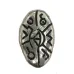 33mm Oval Shaped Scrimshaw Antique Silver Bead 33mm Oval Shaped Scrimshaw Antique Silver Bead