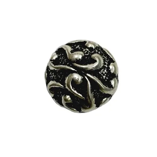 16mm Flat Designed Fancy Scroll Bead, Pack of 2 16mm Flat Designed Fancy Scroll Bead, Pack of 2