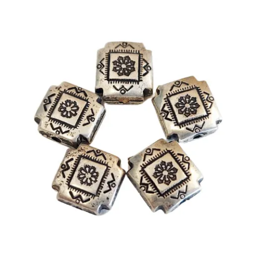 10mm Flat Designed Concho Bead, pack of 5 10mm Flat Designed Concho Bead, pack of 5