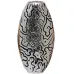 39mm Oval Shaped Patterned Antique Silver Bead 39mm Oval Shaped Patterned Antique Silver Bead