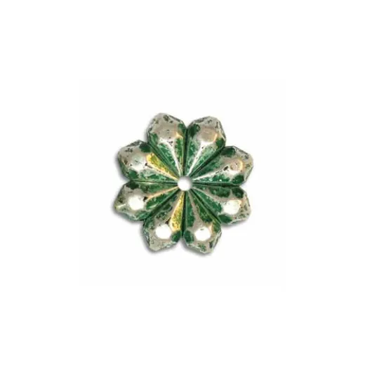 4x15mm Green Patina Bead, pack of 2 4x15mm Green Patina Bead, pack of 2