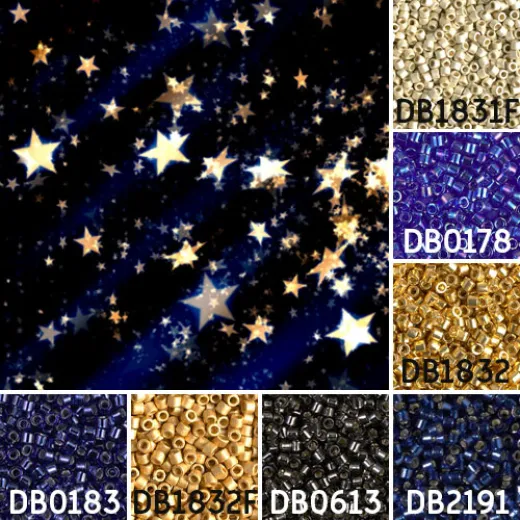 Starry Night colour inspiration Miyuki Delica bead collection - Miyuki 11/0 Delica Beads Starry Night colour inspiration Miyuki Delica bead collection - Miyuki 11/0 Delica Beads