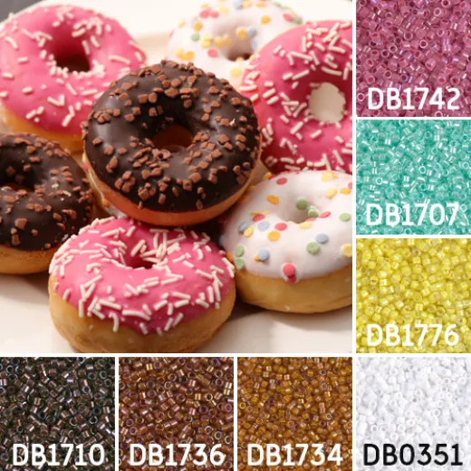 Donuts colour inspiration Miyuki Delica bead collection - Miyuki 11/0 Delica Beads Donuts colour inspiration Miyuki Delica bead collection - Miyuki 11/0 Delica Beads