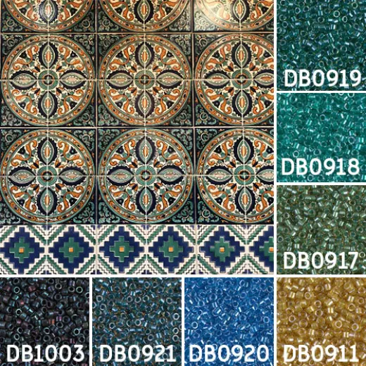 International Tile Day inspiration Miyuki Delica bead collection - Miyuki 11/0 Delica Beads International Tile Day inspiration Miyuki Delica bead collection - Miyuki 11/0 Delica Beads