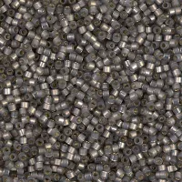 DB0631 Silver Lined Rustic Grey Alabaster Dyed Miyuki 11/0 Miyuki Delica Beads, 5.2g approx. Colour 631