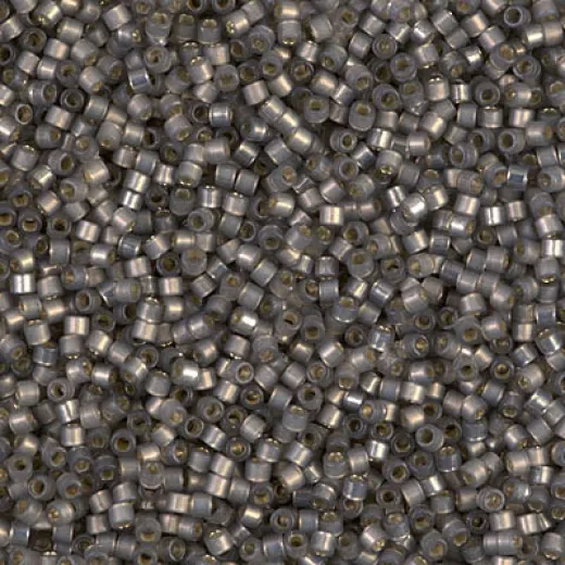DB0631 Silver Lined Rustic Grey Alabaster Dyed Miyuki 11/0 Miyuki Delica Beads, 50g approx. wholesale pack, Colour 631 DB0631 Silver Lined Rustic Grey Alabaster Dyed Miyuki 11/0 Miyuki Delica Beads, 50g approx. wholesale pack, Colour 631