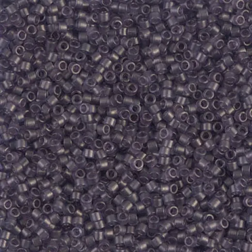 DB0386 Matte Transparent Dried Lavender Luster, Size 11/0 Miyuki Delica Beads, 5.2g approx. DB0386 Matte Transparent Dried Lavender Luster, Size 11/0 Miyuki Delica Beads, 5.2g approx.