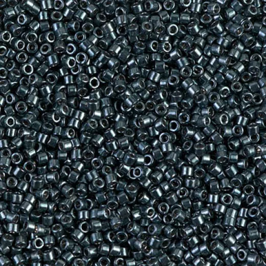 DB0465 Galvanised Midnight Blue, Size 11/0 Miyuki Delica Beads, 50g approx. DB0465 Galvanised Midnight Blue, Size 11/0 Miyuki Delica Beads, 50g approx.