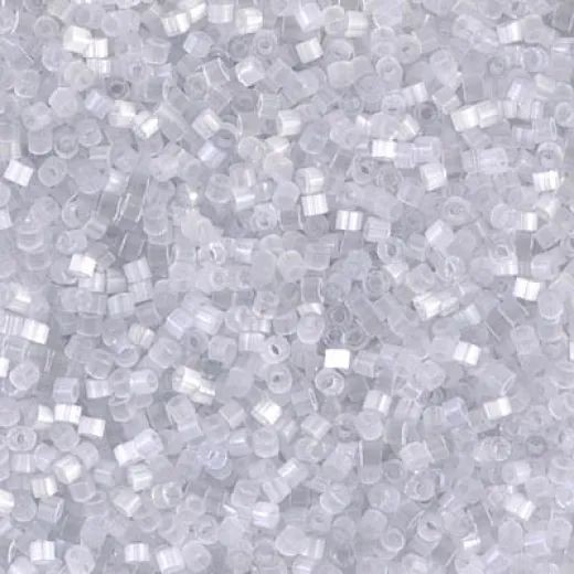 DB0676 Pale Grey Silk Satin, Size 11/0 Miyuki Delica Beads, 5.2g approx. *Being discontinued by Factory*