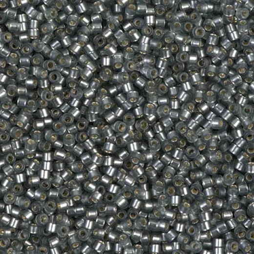 DB0697 Grey Semi-Matt Silver Lined Dyed, Size 11/0 Miyuki Delica Beads, 5.2g approx. DB0697 Grey Semi-Matt Silver Lined Dyed, Size 11/0 Miyuki Delica Beads, 5.2g approx.