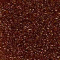 DB0709 Transparent Dark Topaz, Size 11/0 Miyuki Delica Beads, 5.2g approx.