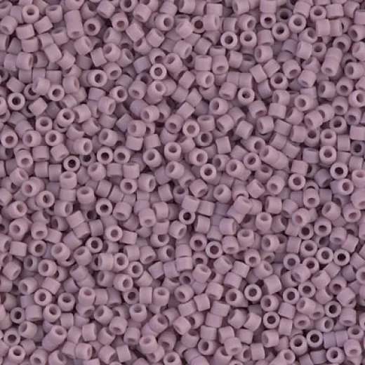 DB0758 Mauve Matte Opaque, Size 11/0 Miyuki Delica Beads, wholesale pack of 50g approx. DB0758 Mauve Matte Opaque, Size 11/0 Miyuki Delica Beads, wholesale pack of 50g approx.