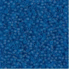 DB0768 Capri Blue Matte Transparent, Size 11/0 Miyuki Delica Beads, 5.2g approx.