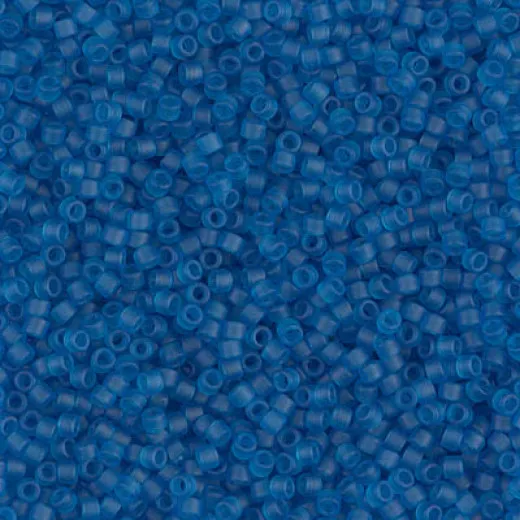 DB0768 Capri Blue Matte Transparent, Size 11/0 Miyuki Delica Beads, 5.2g approx. DB0768 Capri Blue Matte Transparent, Size 11/0 Miyuki Delica Beads, 5.2g approx.