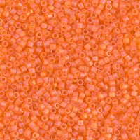 DB0855 Orange Transparent matte AB, Size 11/0 Miyuki Delica Beads, wholesale pack of 50g approx.