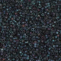 DB1003 Metallic Midnight Blue-Gold Iris, Size 11/0 Miyuki Delica Beads, 5.2g approx.