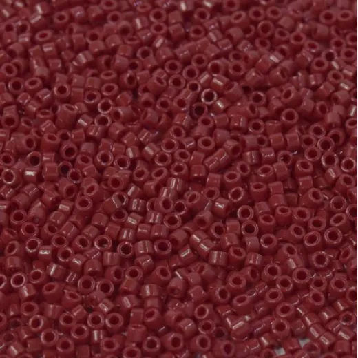 DB1140 Cherry Red Opaque, Size 11/0 Miyuki Delica Beads, 5.2g approx. DB1140 Cherry Red Opaque, Size 11/0 Miyuki Delica Beads, 5.2g approx.