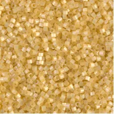 DB1801 Light Apricot Dyed Satin Silk, Size 11/0 Miyuki Delica Beads, 5.2g approx...