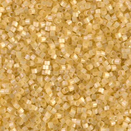 DB1801 Light Apricot Dyed Satin Silk, Size 11/0 Miyuki Delica Beads, wholesale pack of 50g approx.