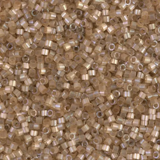 DB1802 Shell Dyed Satin Silk, Size 11/0 Miyuki Delica Beads, wholesale pack of 50g approx. DB1802 Shell Dyed Satin Silk, Size 11/0 Miyuki Delica Beads, wholesale pack of 50g approx.